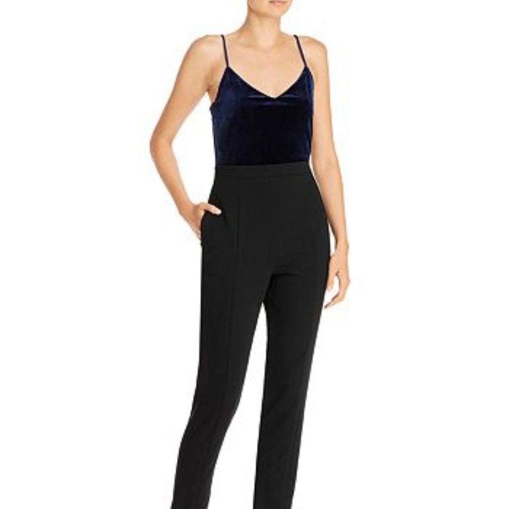 Black Halo Teagun CB Color Block Navy/Blk Jumpsuit 8